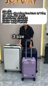 NGĂN CHỨA RỘNG Vali Kéo nam nữ JOYWAY 2306 Mở Rộng Dây Kéo Chống Bung Tiện Lợi Bảo Hành Vali du lịch Dây kéo với chất Liệu nhựa PC cao cấp