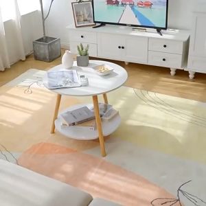 ORANGE Meja Nakas Kayu Meja Sisi Ranjang 2 Susun Meja Kopi Meja Tamu Susun Meja Serbaguna Minimalis