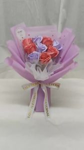 9 Stalks Mix Color Soap  Flower Bouquet -Valentine/ Surprise / Anniversary /Apologize /Happy BirthdayBestie /Graduate
