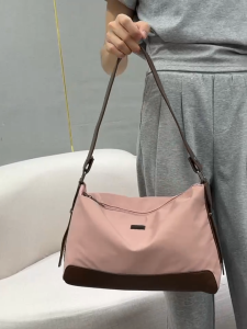 HANKE Womens Combi-Colour Pattern Shoulder Soft Nylon Cotton Casual Style Crossbody Sling Bag