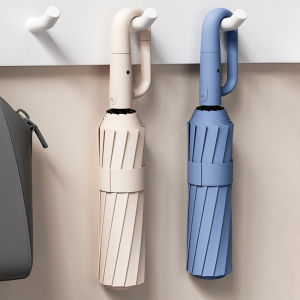 Ring Buckle Automatic Big Umbrella Windproof Golf Strong Sun Umbrella Women Men UV Protection Folding Large Umbrella Rain