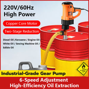 Portable electric oil pump barrel oil pump 220V/60Hz oil pump diesel pump anti-corrosion refueling pump machine