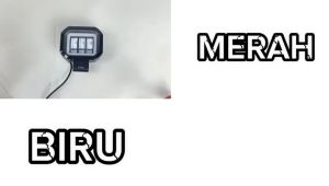 Lampu Tembak Sorot Motor Mobil LED Daymaker 3 Mata K30 30 Watt Kotak CWL 4D Angel Eye Worklight Universal