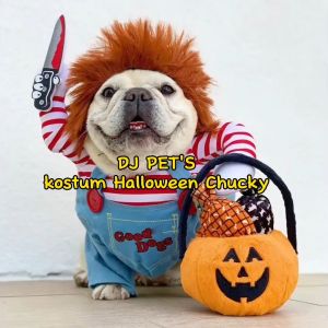 baju anjing dan baju kucing kostum hewan halloween model chucky