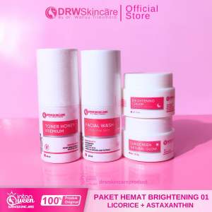 Drw Skincare Paket Hemat Brightening 01 Licorice Flek Hitam