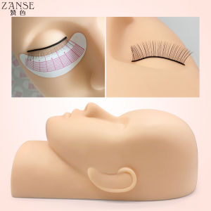 1pc Fake Head Mould Mannequin Head Training Makeup Model Rubber Eye Facial Eyelash Extension Makeup Practice Heads