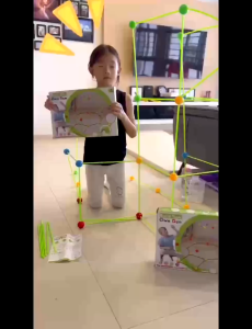 【SG Stock】Creative DIY Fort Builder Toy Multi Shape Castle Rocket Tent Building Blocks For Kids