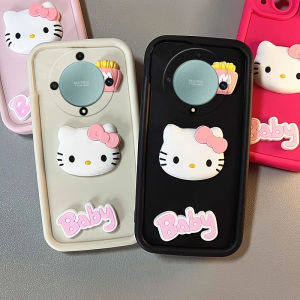 Casing Honor X9b X9a X9 X8 X7 Huawei Nova 10 Pro SE 5G 4G Phone Case Hot New Design Cute Cartoon 3D Cubic Hellokitty Doll Lens Protection Silicone Soft Back Cover