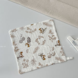 Soft Pure Cotton Baby Handkerchief Face Wash Towel Nursery Cloth for Infants And Toddlers Cute Infant Square Scarf Saliva Towel