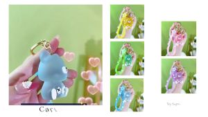 YY.(1pc) Bear Keychain/ Cute Keychain Girls/Car Keychain/Bag Keychain/Oil Quicksand Keychain