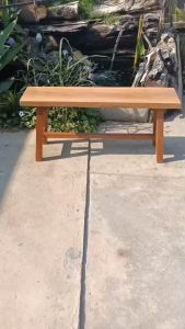 ม้านั่งสนาม ม้านั่งยาว ม้านั่งไม้ เก้าอี้ไม้ เก้าอี้ยาว ม้านั่งกลางแจ้ง เก้าอี้สนาม Bench Chair Wood ไม้แผ่นเดียว