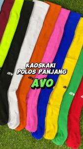 Kaos Kaki Avo Panjang Futsal Kaoskaki Olahraga Sepakbola Selutut Hitam Putih Sleeve Socks Footbal