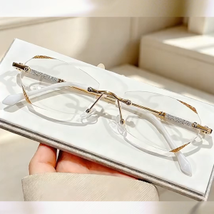 Stainless Steel Reading Glasses Anti-Blue Light Screen Radiation Protection Comfortable Presbyopia Eyewear For Computer Use Daily Wear Cermin Mata Baca Berkualiti Tinggi