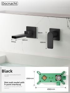 Wall-Mounted Hidden Basin Faucet