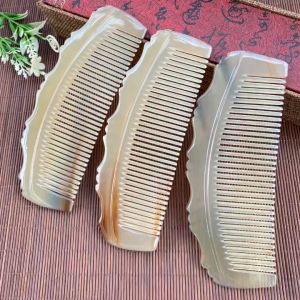 Lược Sừng Bỏ Túi Xách Kiểu Đốt Trúc (size: M -15cm) | Mỹ nghệ Hà Phương Lược Sừng Răng Bo Tròn
