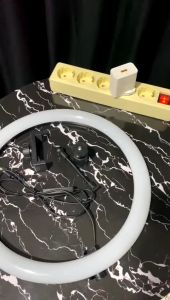 Ringlight LED 33cm: Lampu Make Up Vlog & Selfie HP