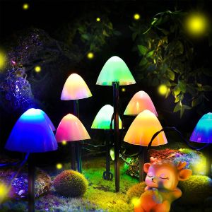 Solar Mushroom Light Outdoor Waterproof Pathway Landscape Lights for Yard Patio Garden Party Wedding Festival Decoration