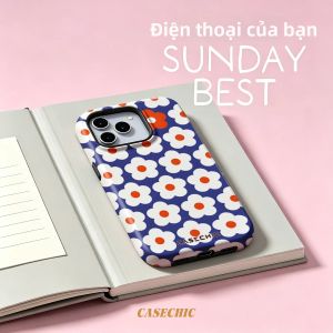 Potdemiel | Ốp Điện Thoại iPhone Họa Tiết Lá Màu Retro 17/16/15 Pro Max Vỏ Ngoài TPU Mềm Chống Xước Chống Sốc Thiết Kế Nâng Màn Hình Kiểu Dáng Thanh Lịch
