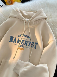 Heavyweight Cotton Hoodie Mens Thickened Fleece Loose Fit High Street Style Autumn Winter Jacket Casual Youth Fashion