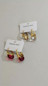 Kissmoon Vintage Irregular Uniquely Designed Geometric Stainless Steel Earrings Gold Color for Women Party Daily Jewelry Gift