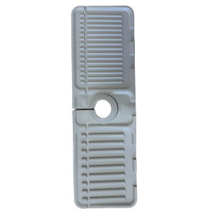 Silicone Faucet Splash Pad Multipurpose Toilet Soap Storage Slope Design for Rapid Drainage Kitchen Foldable Drainage Mat