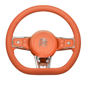 JIBEIDUN | Anti-Slip and Sweat-Absorbent Leather Steering Wheel Cover