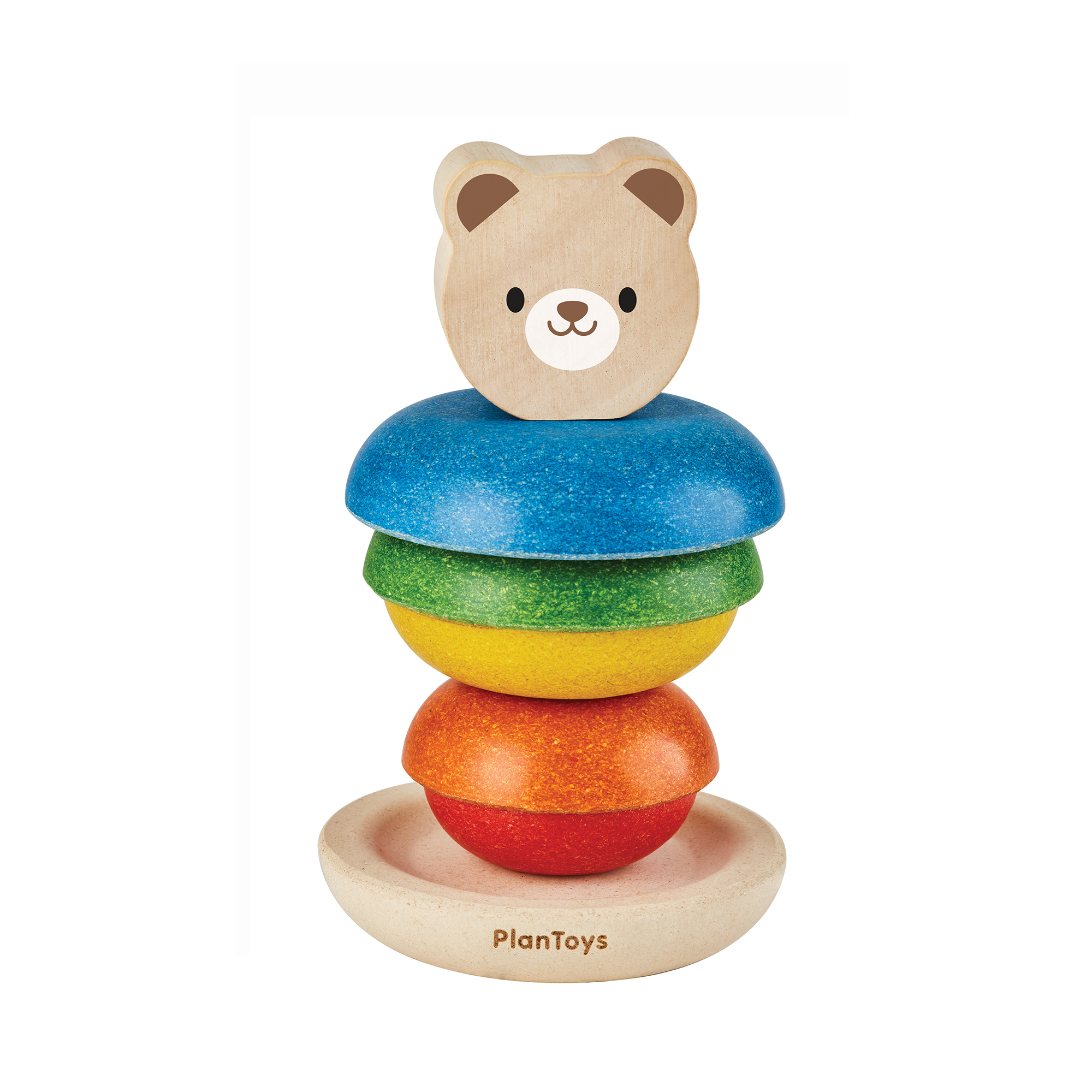 ของเล่นไม้  Stacking Ring - Bear ของเล่นเรียงซ้อนหมี เสริมพัฒนาการ สำหรับเด็กอายุ 12 เดือน ขึ้นไป