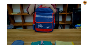 Balo Cho Bé Trai Siêu Nhẹ Cao Cấp TNBags TN.B.3016 Xanh Phối Đỏ Nhỏ Gọn Đáng Yêu Chống Nước  Nhiều Ngăn Hiện Đại!