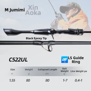 fishingfans | Micro Fishing Ultralight Soft UL Spinning Rod Set