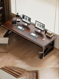 SAMEDREAM | Double Gaming Real Wood Computer Desk