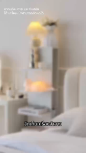 Isidoro โต๊ะเครื่องแป้ง ห้องนอน 360° มุมหมุนได้ ประเภทบ้านขนาดเล็ก ตู้เก็บของ โต๊ะเครื่องแป้งชิ้นเดียว 100+120CM