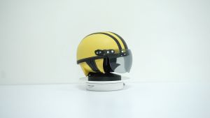 Helm Anak Retro Polos Garis SNI 1 2 3 4 5 Tahun Lucu Unik Berkendara Aman Macam-Macam Warna