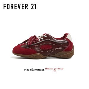 Forever 21 | Giày Thể Thao Đế Dày Da Thật Màu Đỏ