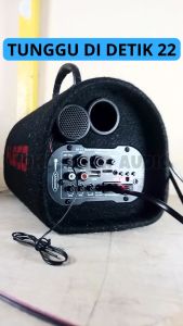 SPEAKER WIRELESS SUBWOOFER AUDIO MOBIL MURAH AC/DC HIFI BASS POWER AMPLIFER Dual Jack Microphone Karaoke Speaker Tabung 5 inch FLECO F-955 | speaker bluetooth full bass | speaker karoke | salon bluetooth | soundcard | subwoofer mobil - TOKO SINAR AUDIO