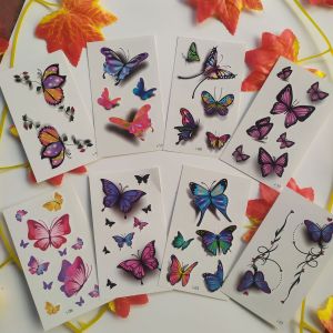 paket 6 pcs tato temporer kupu-kupu i random