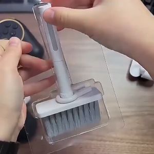 5 In 1 Keyboard Brush Compatible for Cleaning Kit Earbuds Cleaning Pen Wireless Bluetooth Headset Metal Tip Keycap Puller