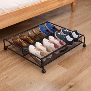 Sliding Shoe Organizer Bed Under Storage Rack