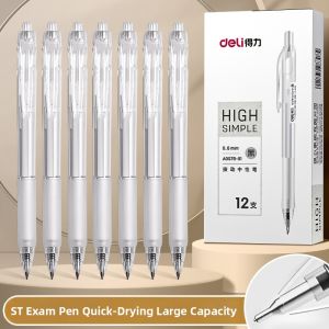 deli | Smooth Writing No Ink Leakage Quick-Dry Stylish & Transparent Pen