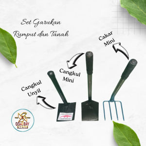 Set Berkebun Cangkul Mini dan Cakar Mini Garukan Rumput Tanah Lumpur