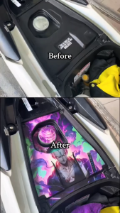 Honda vario cilick 125i v2 v3 v4 gas tank sticker for motorcycle one piece decal waterproof