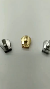 Aksesoris Tas Kepala Resleting (Zipper puller) Buntung / Gundul No. 5 (BESI) - (IMPORT)