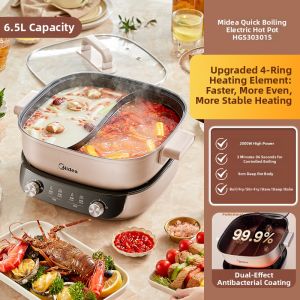 Midea | Multi-functional Separable & Dual-zone Instant Boil Electric Hot Pot