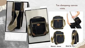 Slingbag BAEPACK // Tas Slempang Gaul Kanvas Vintage Classic Pria Wanita