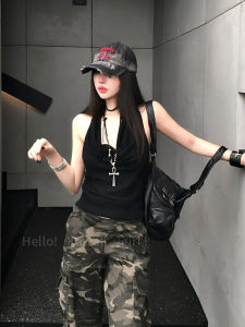 Punk Style Metal Cross Pendant Necklace Black Woven Rope Dark Aby Clavicle Chain Sweet Cool Neck Chain for Women  out