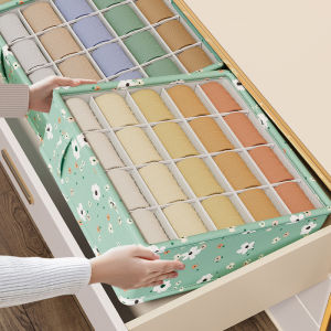 New Underwear Storage Box Foldable Large Capacity Drawer Compartment Box Multifunctional Household Socks Sorting Box