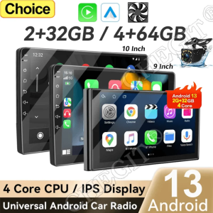 7/9/10 2Din Android 13 Wireless Carplay Radio 64G BT Car Radio Multimedia Stereo For toyota Hyundai Kia Volkswagen Jeep Fiat
