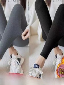 ผู้หญิง ฤดูใบไม้ร่วง ความร้อน ผ้าฝ้าย ผ้าขนแกะ เรียงราย กางเกงขายาว ชั้นฐานการสึกหรอด้านใน กางเกง ยาว โพลีเอสเตอร์ ไฟเบอร์ความหนาปกติ