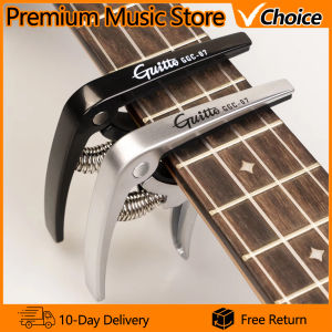 GUITTO Ukulele Capo GGC-07 Universal Hawaiian Guitar Capo Multifunctional Zinc Alloy Tuning Clamp Guitar Accessories Parts