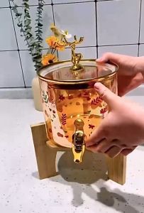 Coke Barrel Glass Fermentation Jar & Cocktail Barrel with Faucet