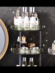 360°Rotating Lipstick Storage Box Perfume Pressed Powder Air Cushion Rack Cosmetic Storage box